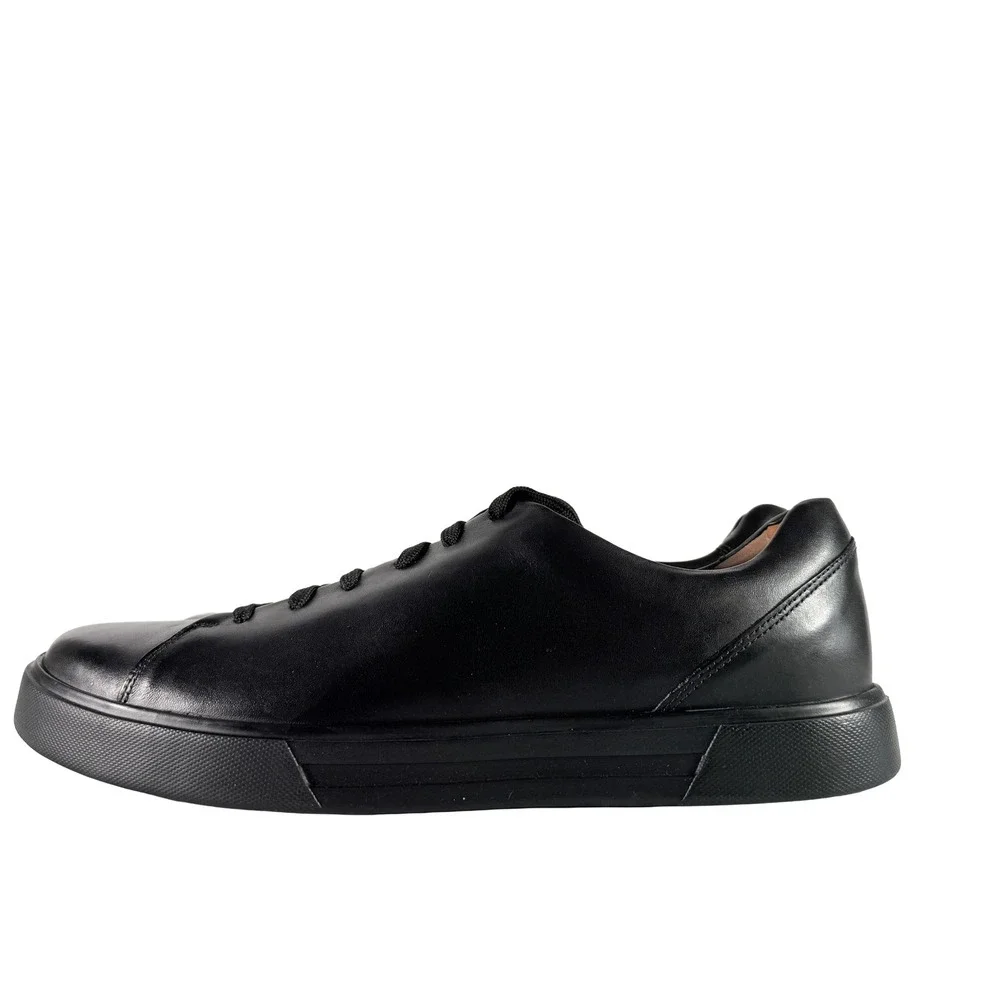 Clarks Un Costa Lace Black Leather Men's Oxford Sneakers Size 13 M